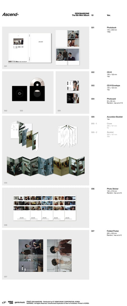 ZEROBASEONE The 6th Mini Album [Ascend- / Photobook Ver]
