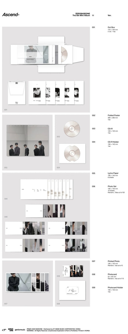 ZEROBASEONE The 6th Mini Album [Ascend- / 11 Ver]