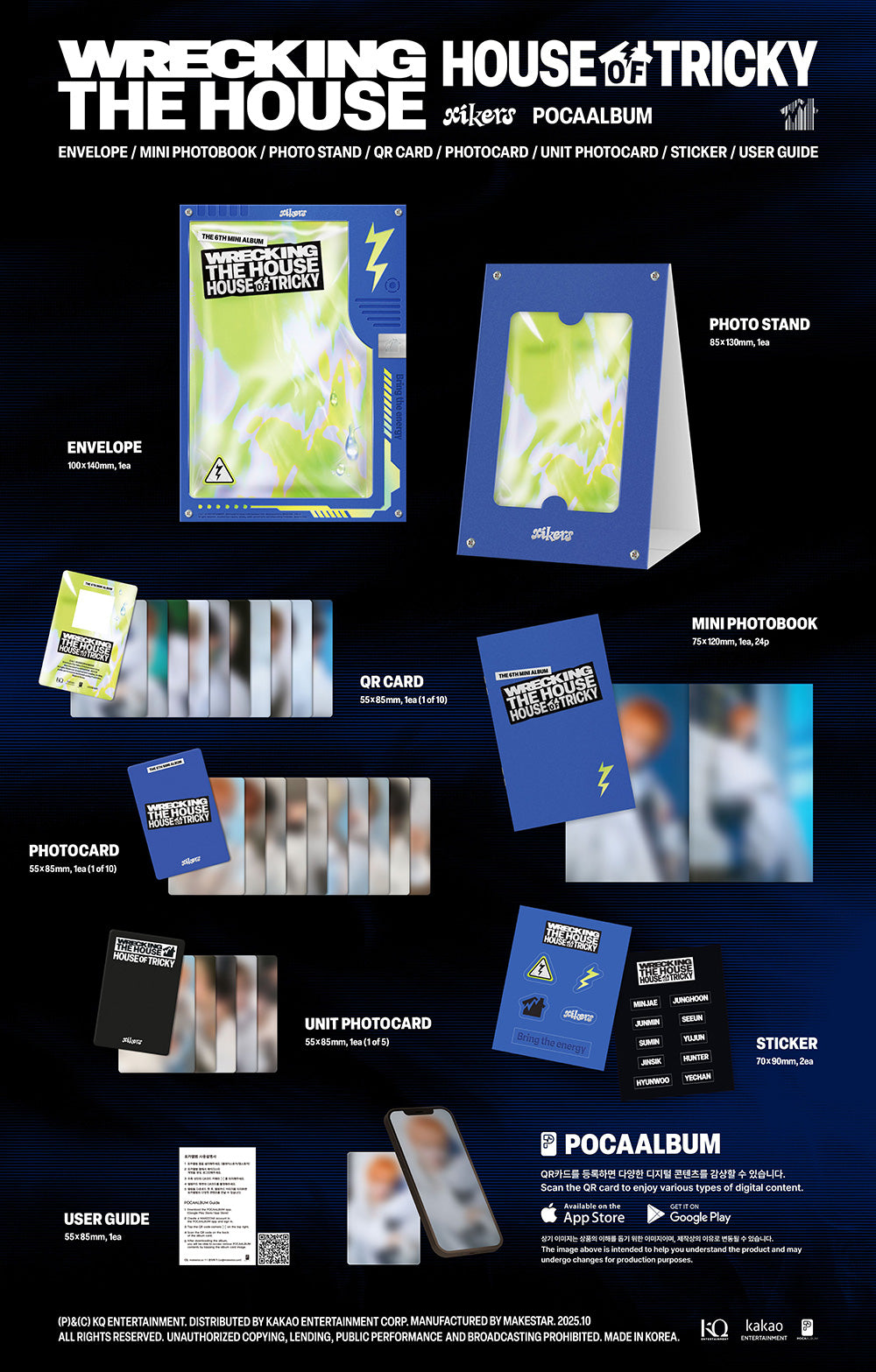 [PRE-ORDER] XIKERS 6TH MINI ALBUM [HOUSE OF TRICKY : WRECKING THE HOUSE/POCAALBUM VERSION]]
