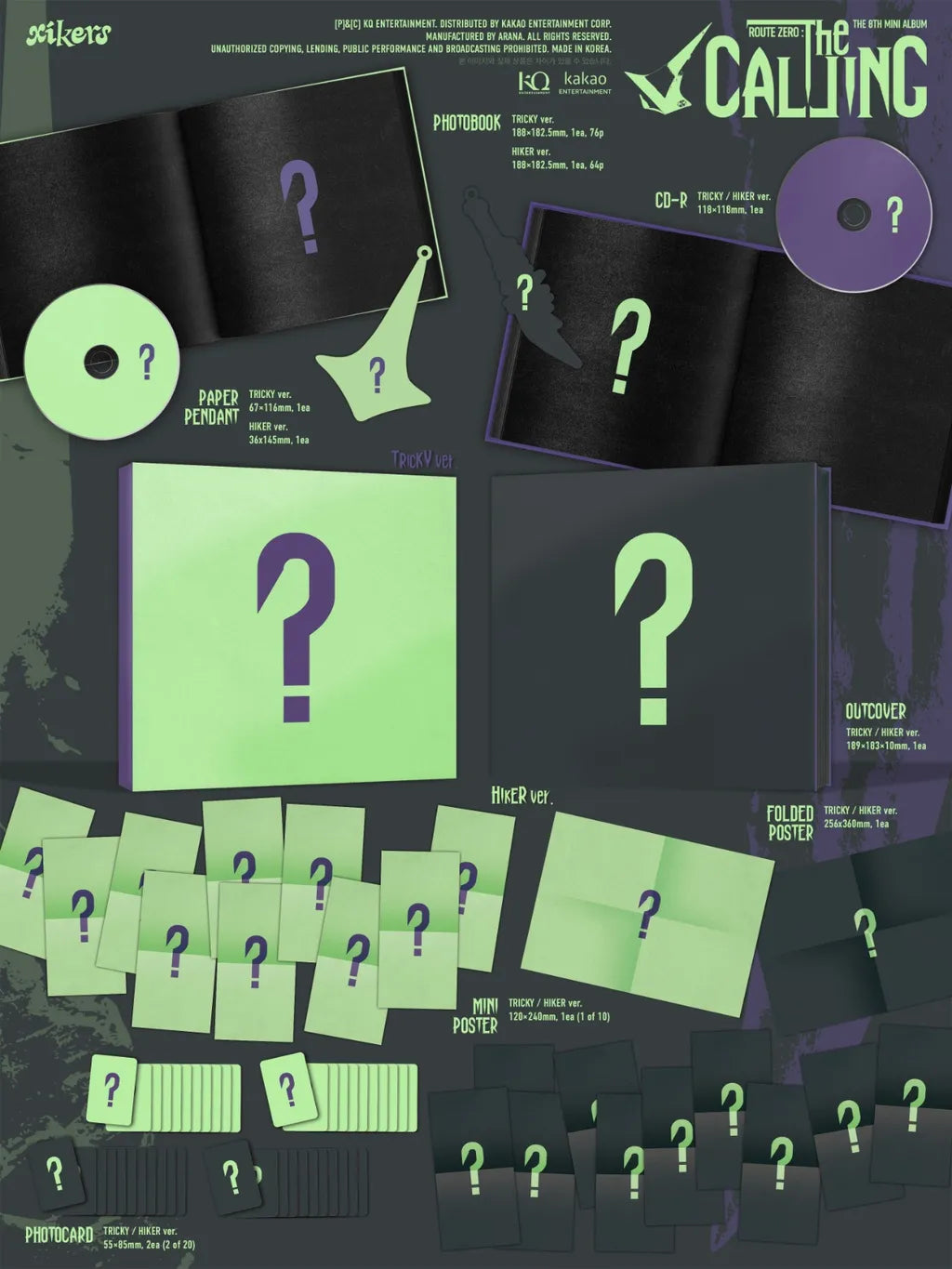 xikers ROUTE ZERO The CALLING album contents