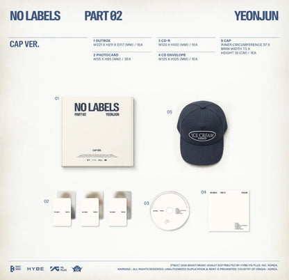 YEONJUN NO LABELS PART 02 Cap Ver. contents
