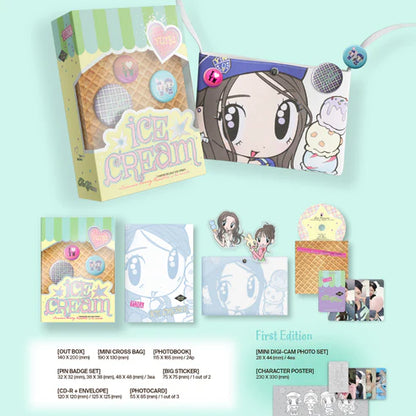 YUNA (ITZY) - 1ST MINI ALBUM [ICE CREAM] MINI BAG VER. (MD VER.)