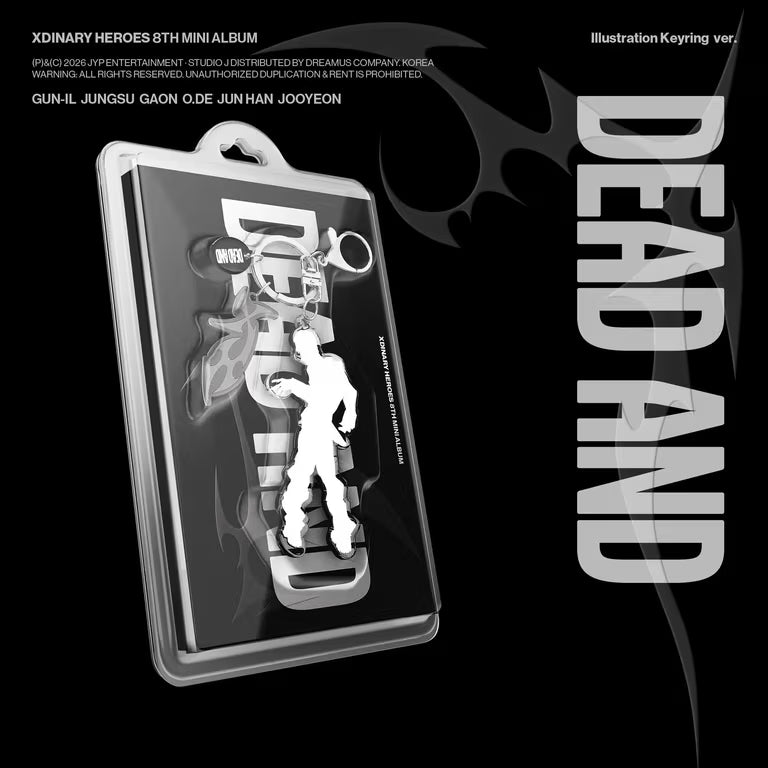 Xdinary Heroes 8th Mini Album [DEAD AND / Illustration Keyring ver.]