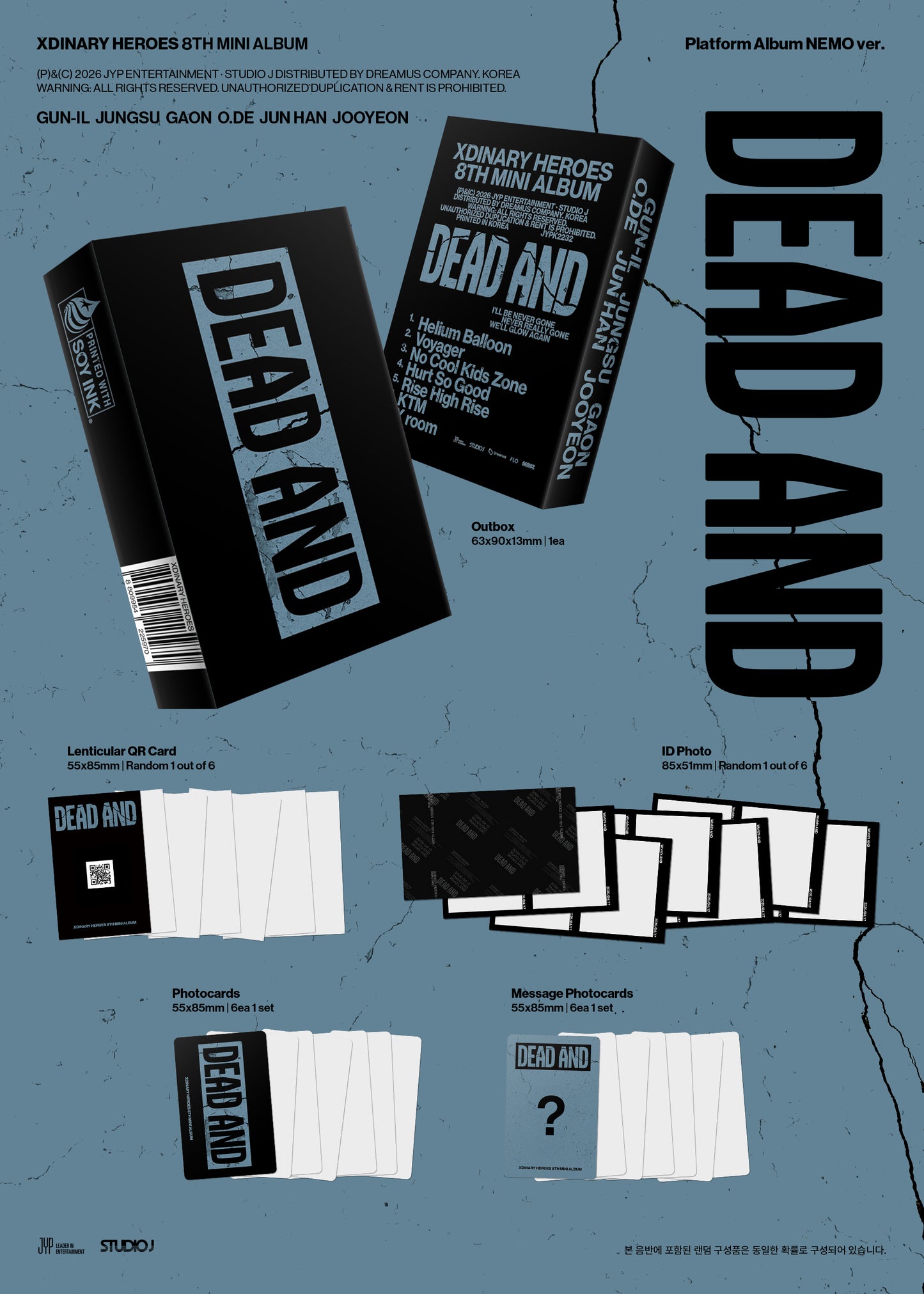 Xdinary Heroes 8th Mini Album [DEAD AND / Platform ver.]