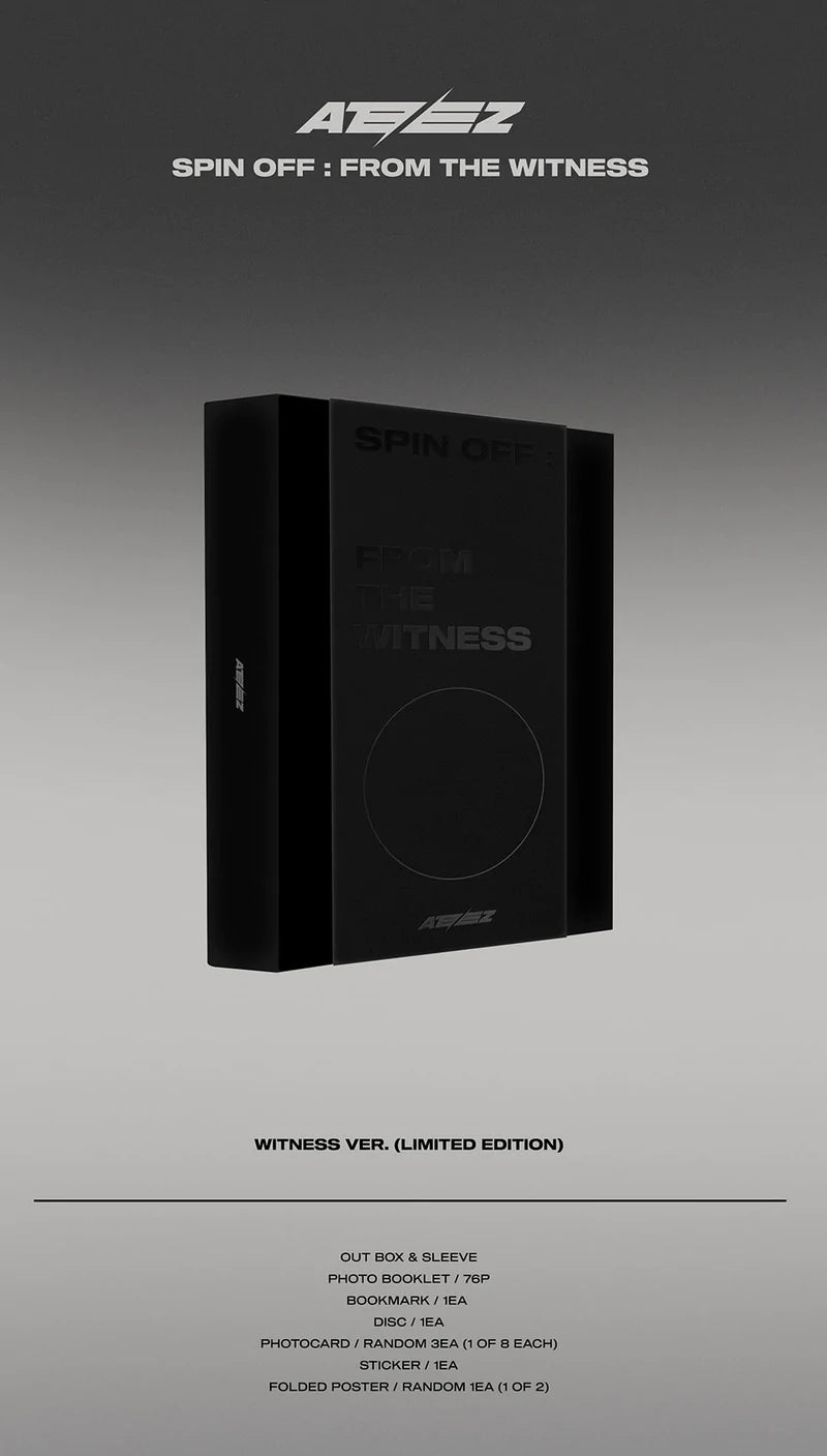 ATEEZ 1ST SINGLE ALBUM [SPIN OFF:FROM THE WITNESS/WITNESS VER.]