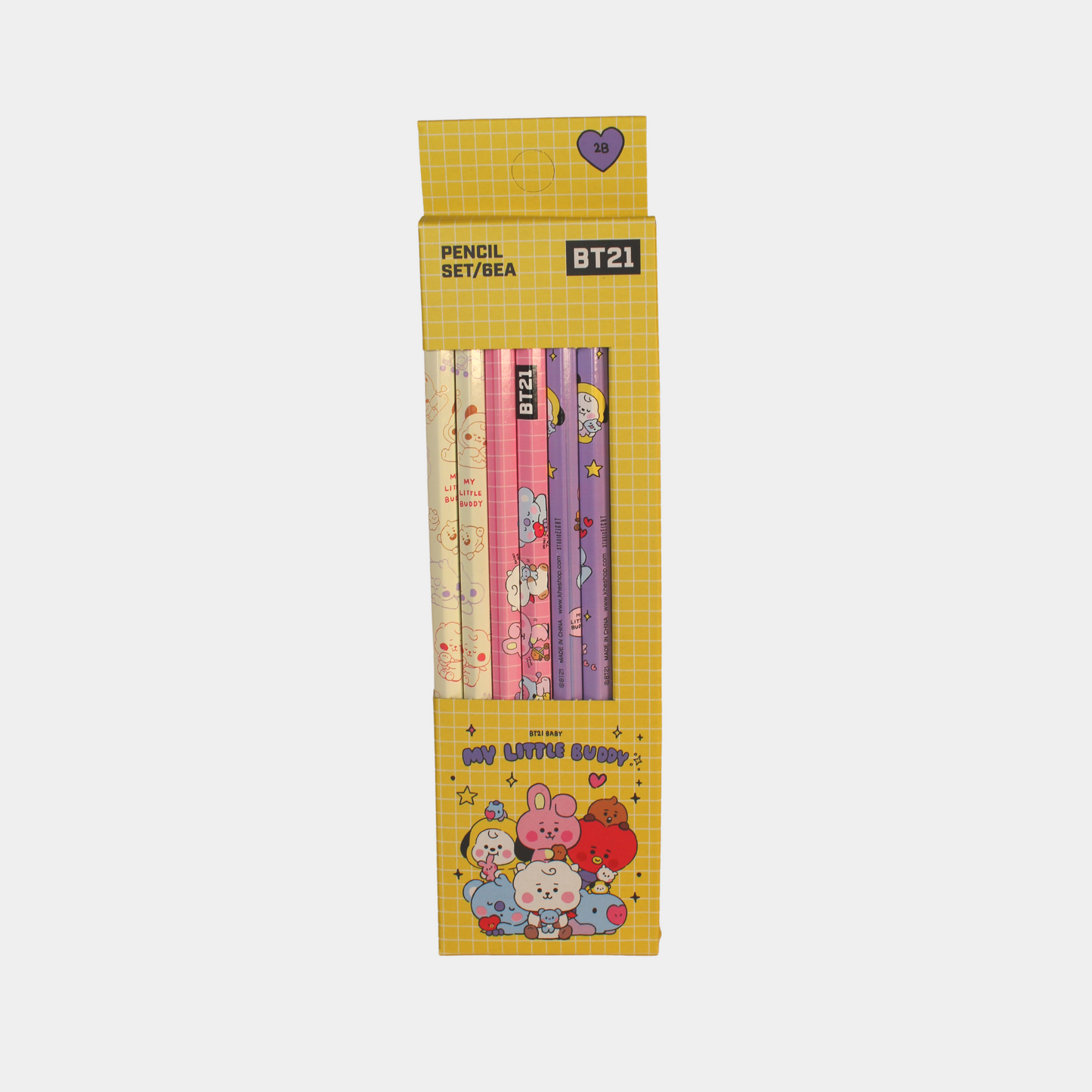 BT21 Character Pencil Set