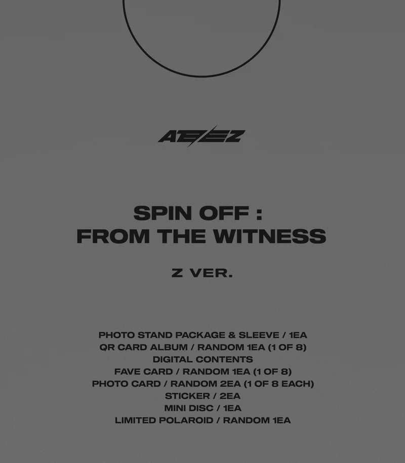 ATEEZ 1ST SINGLE ALBUM [SPIN OFF:FROM THE WITNESS/POCA ALBUM]