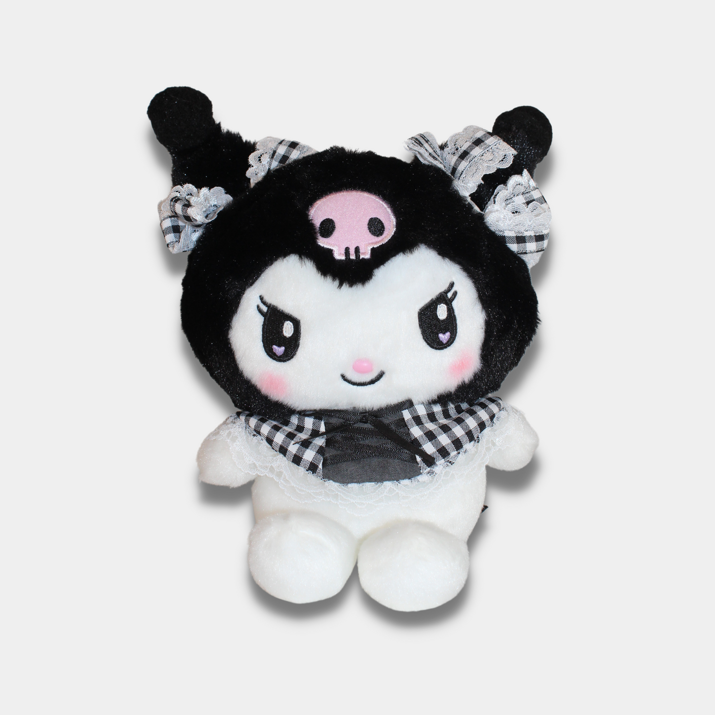 Kuromi Gingham Lolita Plush (S)