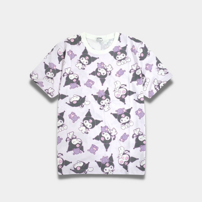 Kuromi Repeating Pattern T-Shirt