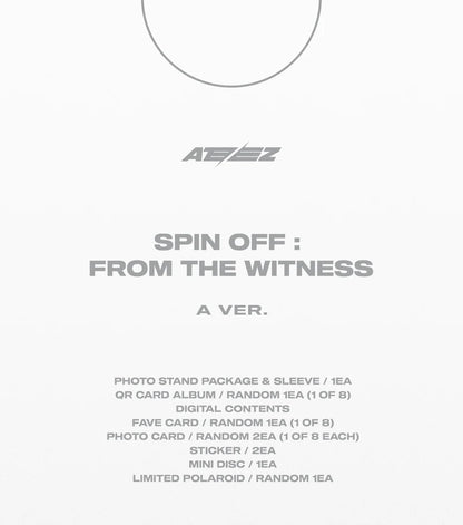 ATEEZ 1ST SINGLE ALBUM [SPIN OFF:FROM THE WITNESS/POCA ALBUM]