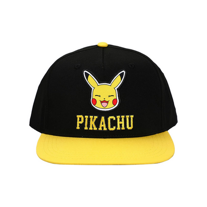 Pikachu Youth Black Snapback Cap
