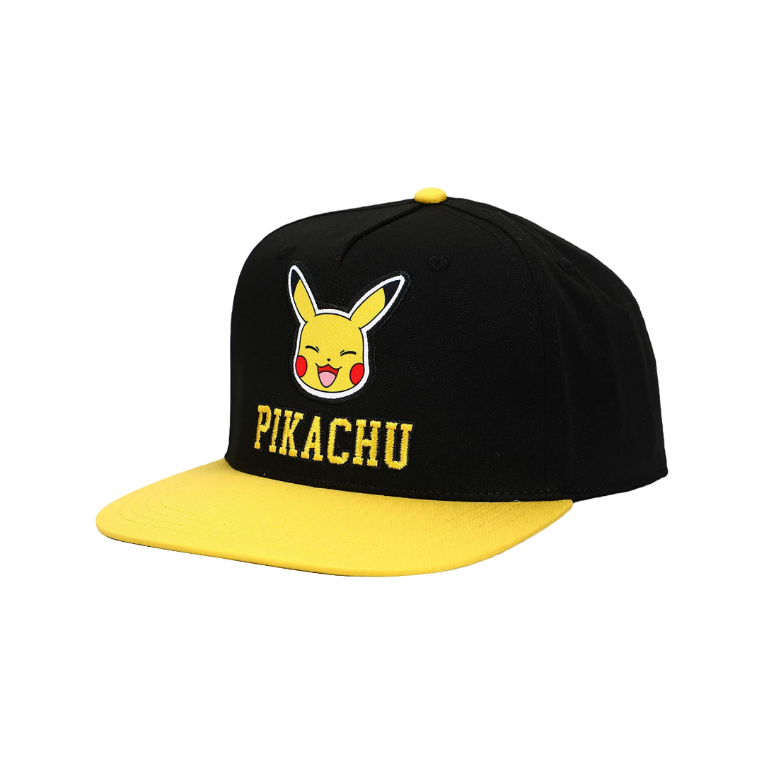 Pikachu Youth Black Snapback Cap