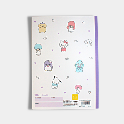 Sanrio Characters B5 Grid Notebook