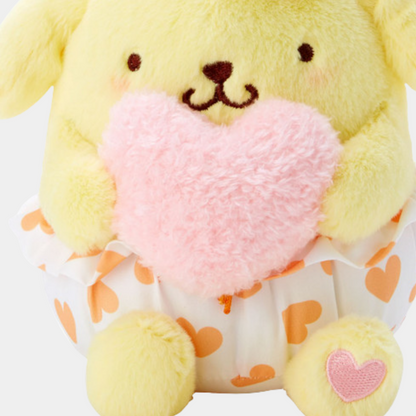 Pompompurin Heart Plush