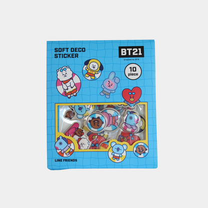 BT21 Soft Deco Stickers (Summer)