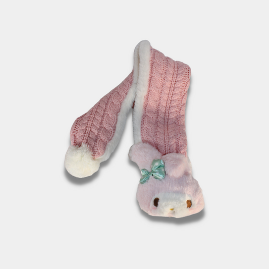 My Melody Fuzzy Knit Scarf