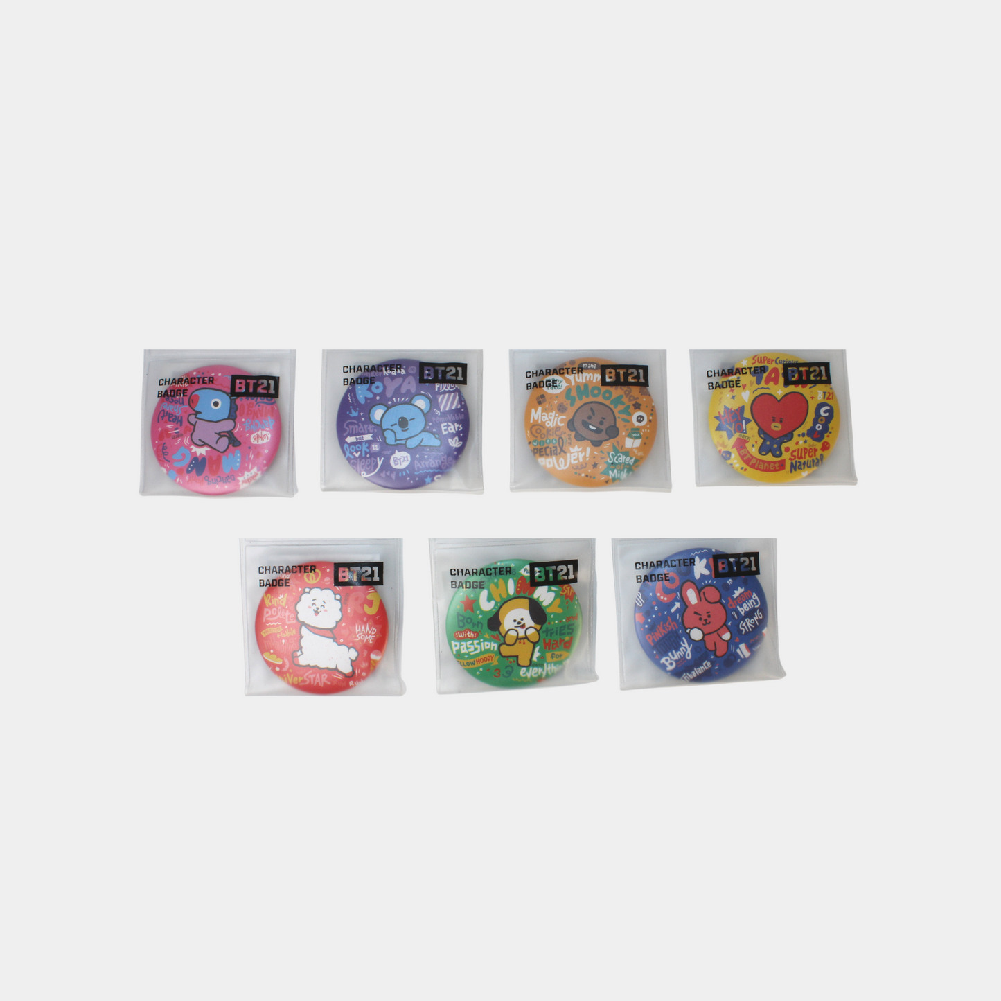 BT21 Character Badge