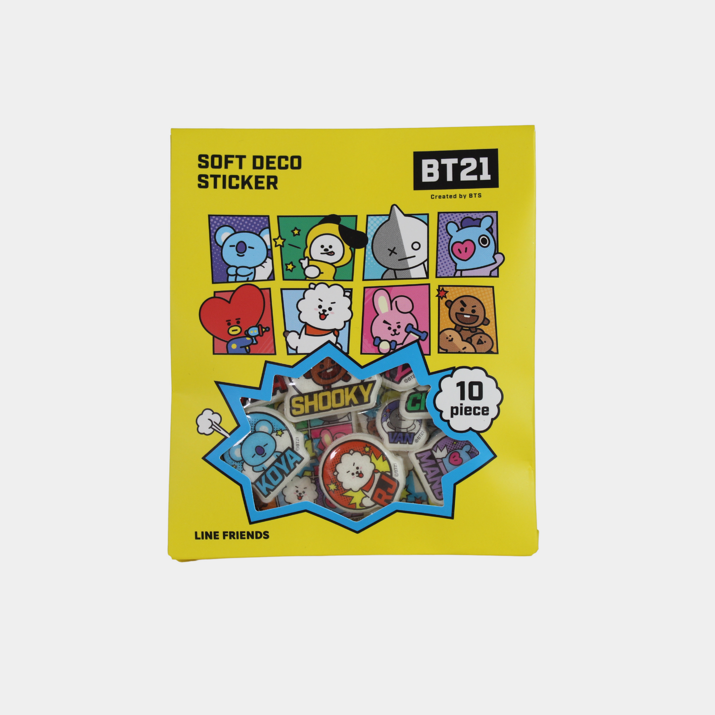 BT21 Soft Deco Stickers (Comic pop)