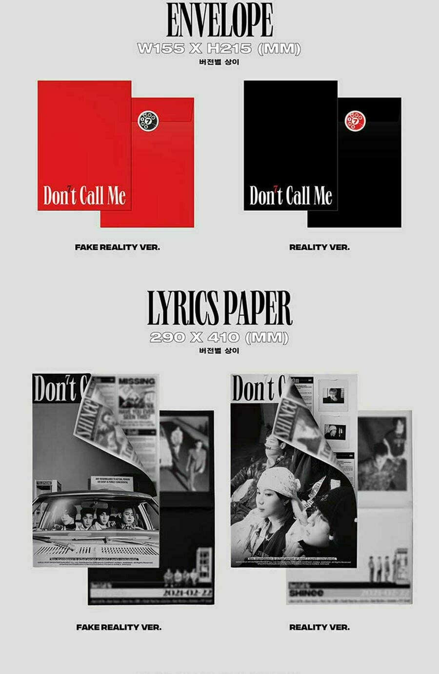 SHINee 7TH FULL ALBUM [DON'T CALL ME] (PHOTO BOOK VER.) – Kawaii Alley