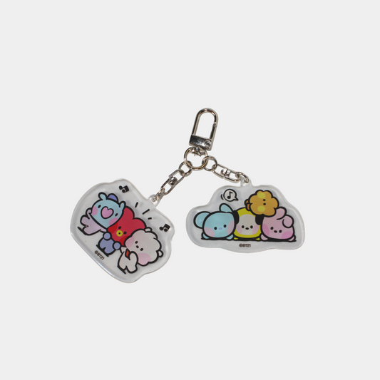 BT21 Minini Acrylic Key Ring Purple