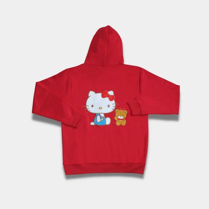 Hello Kitty Embroidery Hoodie