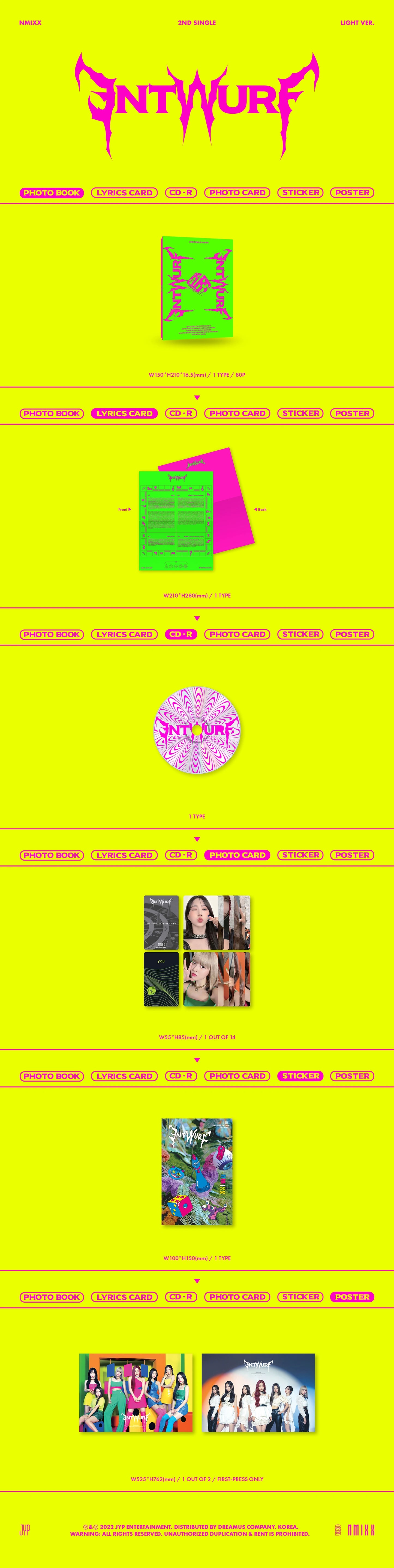 NMIXX 2ND SINGLE ALBUM [ENTWURF/ LIGHT VER.]