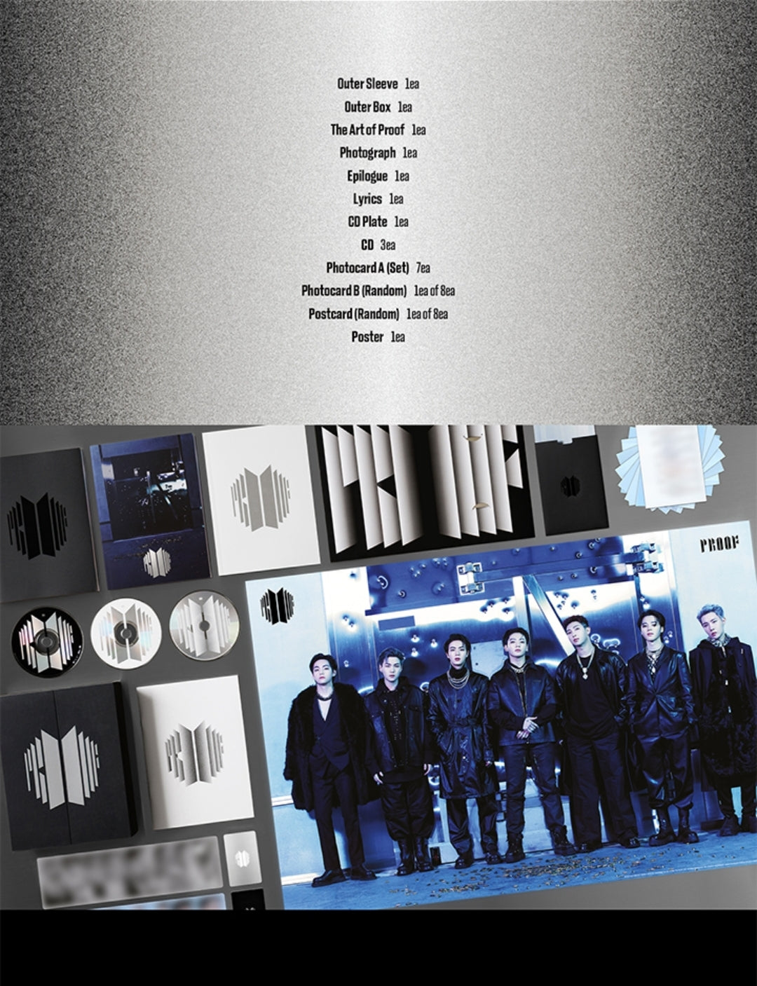 BTS - ( WEVERSE PRE-ORDER ) BTS - PROOF ANTHOLOGY ALBUM ( STANDARD EDITION  Ver.+1ea FOLDED POSTER+1ea STORE GIFT CARD ) K-POP SEALED -  Music