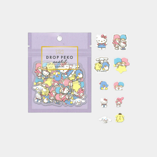 Sanrio Drop Peko Pastel Gel Stickers