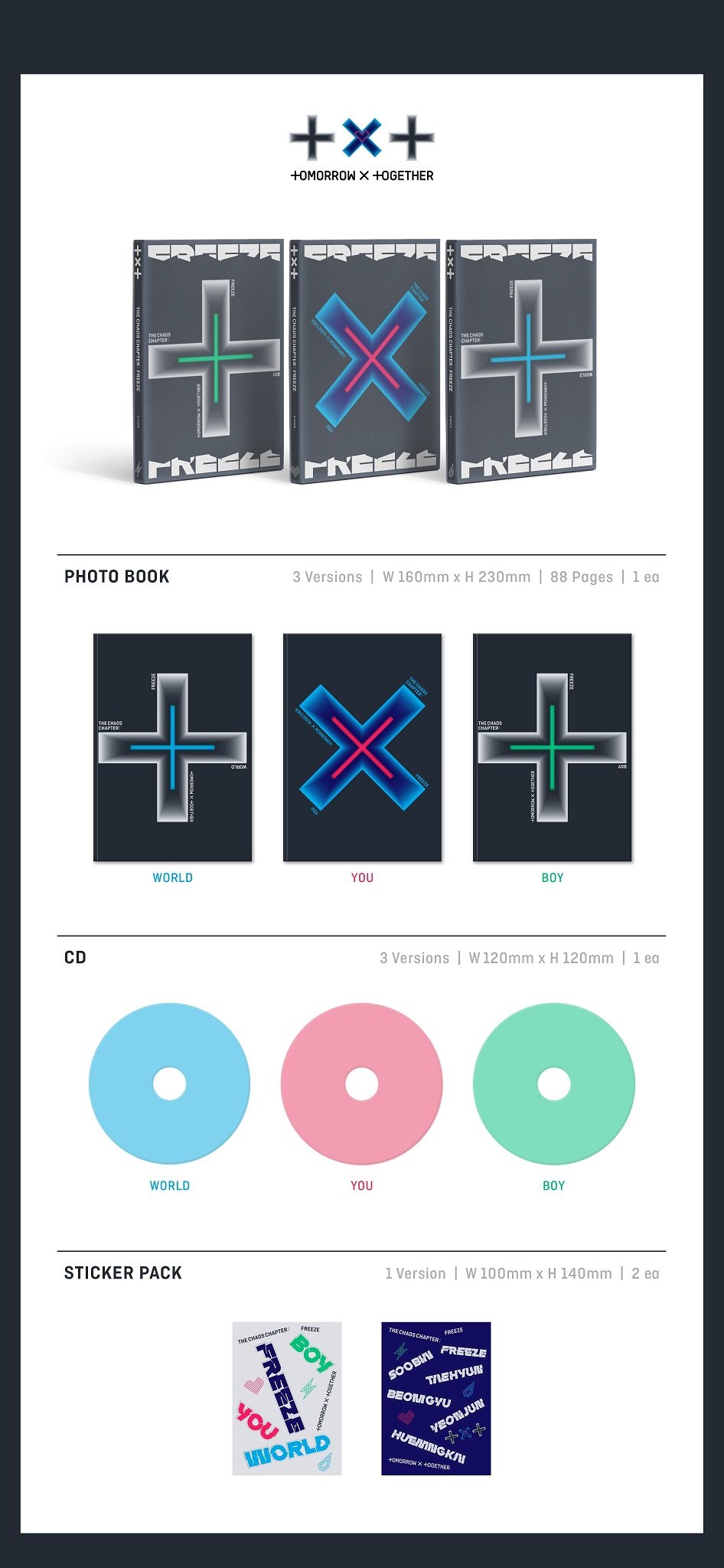 TXT ALBUM [THE CHAOS CHAPTER: FREEZE]