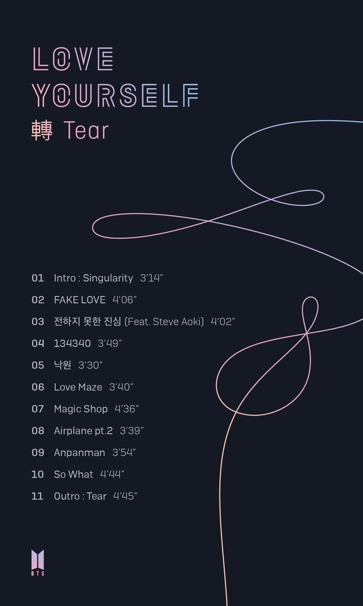 BTS 3RD FULL ALBUM [LOVE YOURSELF 轉 TEAR]