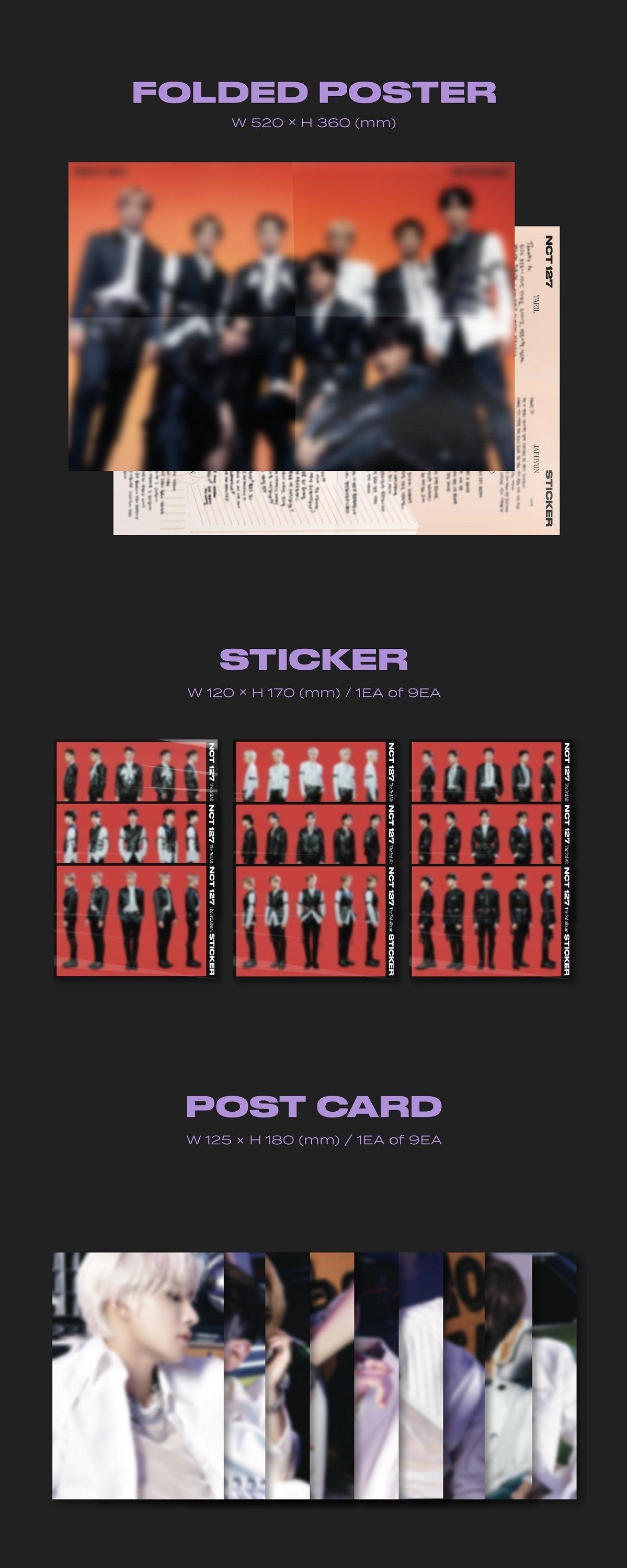 NCT 127  3RD FULL ALBUM [STICKER PHOTOBOOK (STICKER) VER.]