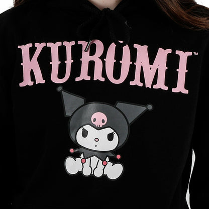 Kuromi Black Hoodie with ears
