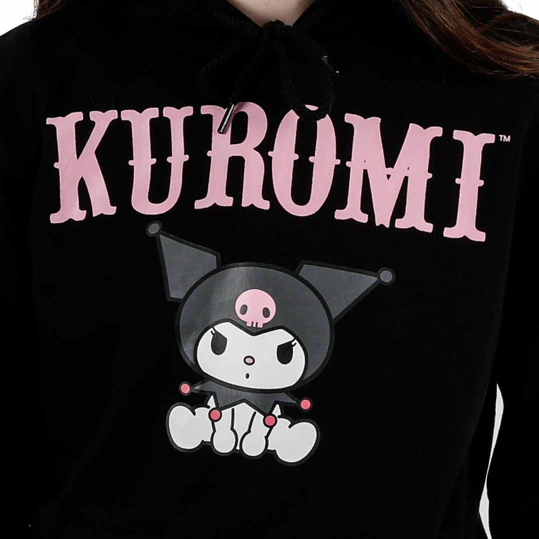 Kuromi Black Hoodie with ears – Kawaii Alley