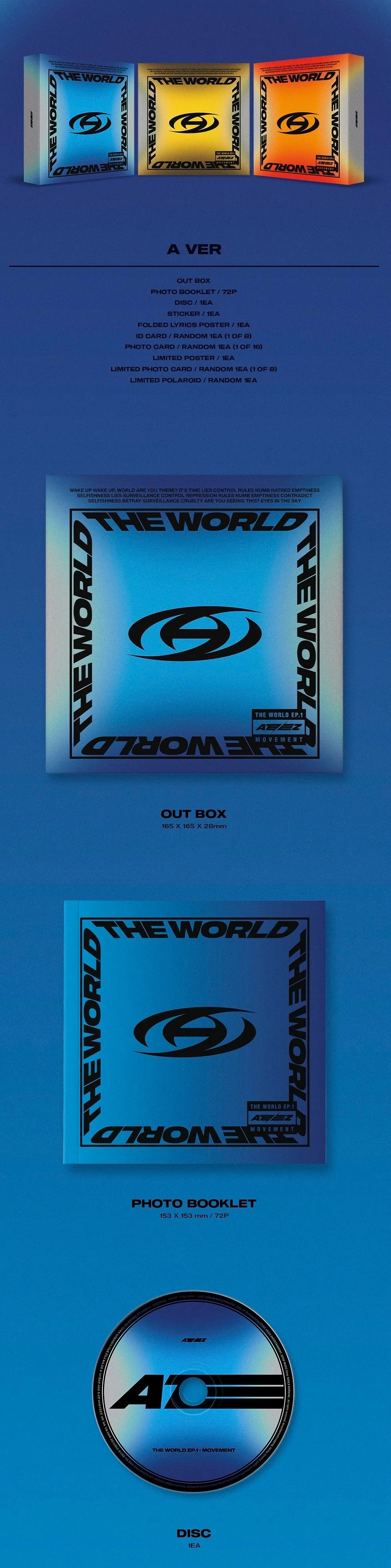ATEEZ'S - ALBUM [THE WORLD EP.1 MOVEMENT]