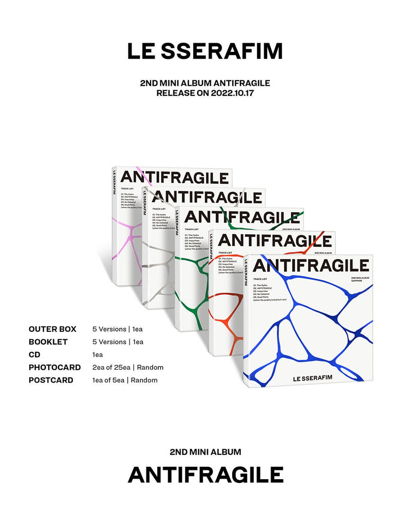 LE SSERAFIM 2nd Mini Album [ANTIFRAGILE /COMPACT VER.] – Kawaii Alley