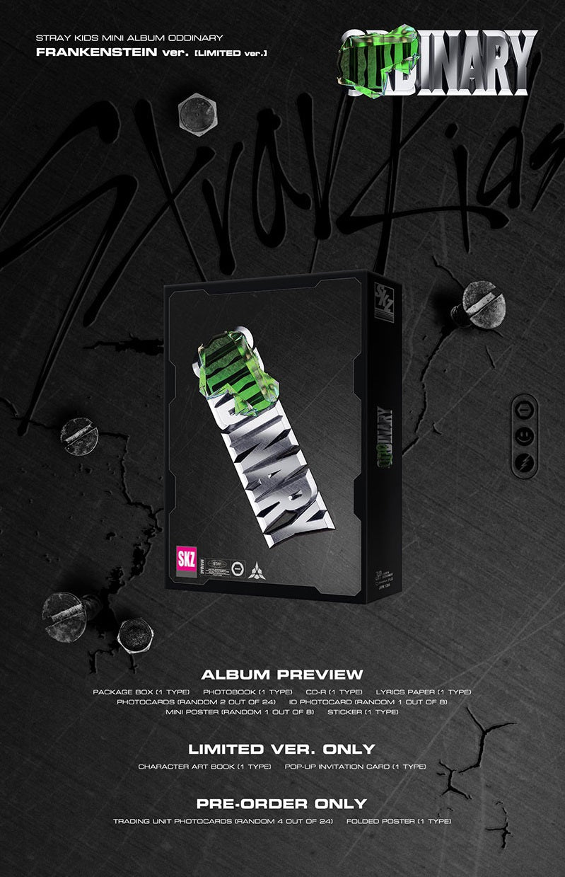 STRAY KIDS - MINI ALBUM [ODDINARY FRANKENSTEIN VER. /LIMITED/Incl