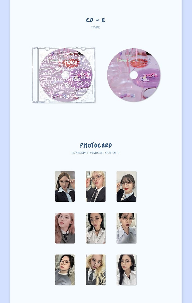 3rd Full TWICE 3RD FULL ALBUM [FORMULA OF LOVE O+T=